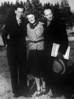 With Eugenia Umińska and Witold Lutosławski
